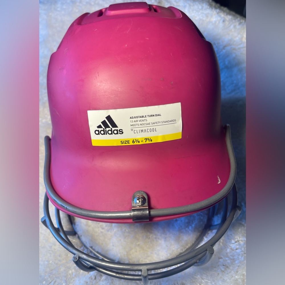 Women Pink Adidas  Destiny Helmet W/ Face Guard EUC